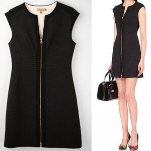 Ted Baker London Raid Dress Mini Sleeveless Zip Front Black Size 2 (US 4-6)